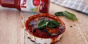 La parmigiana di pesce spada e melanzane