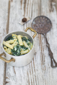 penne spinaci mascarpone - Gluten Free Travel and Living