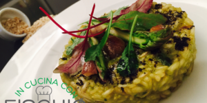 Risotto con asparagi e castagne
