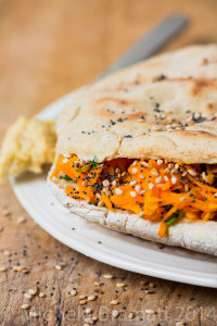 Crunchy carrot pittas - Gluten Free Travel and Living