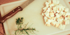 Risotto con scamorza profumato al rosmarino