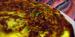 Soufflé di frittata soffice con zucchine e robiola