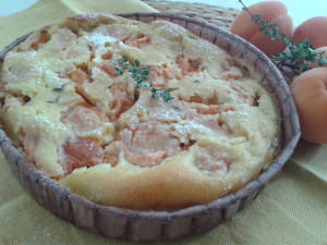 clafoutis con albicocche  - gluten free travel and living