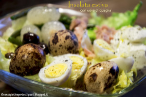 Insalata estiva con uova di quaglia - Gluten Free Travel ana Living