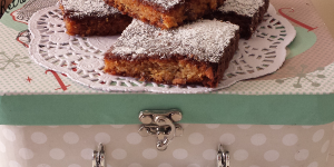 Brownies al cioccolato bianco e pistacchi di Bronte