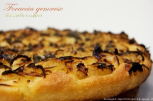 Focaccia genovese con cipolle e capperi - Gluten Free Travel and Living