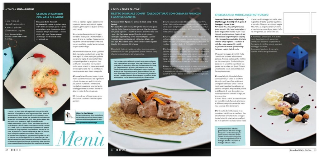 Menù a tavola Collage