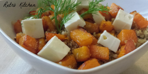 Quinoa con zucca e feta