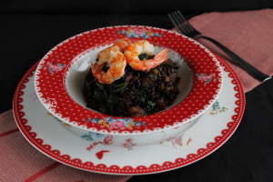 riso nero con zucca e gamberi - Gluten  Free TRavel and Living