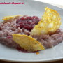 Risotto al Barolo e Raschera con cipolle brasate