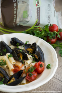 Tortiglioni di riso alle cozze - Gluten Free TRavel and Living