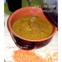 Dhal di lenticchie rosse decorticate. Piatto vegano