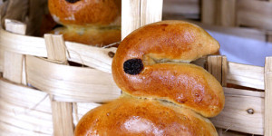 Coniglietti pasquali di panbrioches