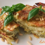 Lasagne di pane Carasau con ricotta e pesto