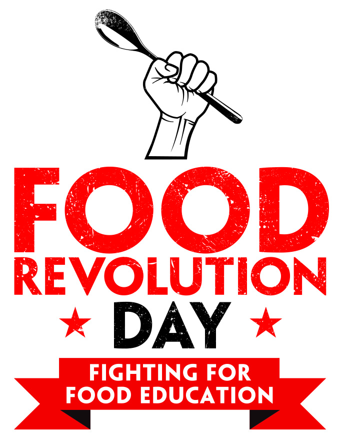 Logo ufficiale del Food Revolution Day di Jamie Oliver - Gluten Free Travel and Living