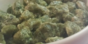 Gnocchetti saraceno e ortiche con salsa fredda al infuso di melissa e feta di capretta