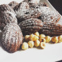 Madeleines senza glutine con cacao e nocciole