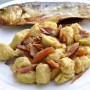 Gnocchi di polenta con sardina essiccata di Montisola