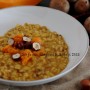 Risotto con funghi, zucca e nocciole