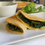 Pancake salati gluten free con cime di rapa