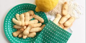 Lingue di gatto di riso e limone (senza glutine, senza uova, senza burro e vegani)