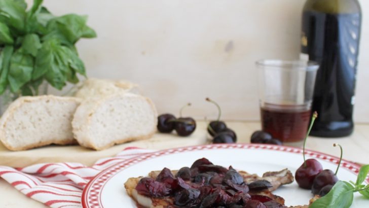 Costata di maiale alle ciliegie
