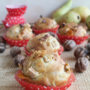 Muffins con pere, gorgonzola e noci senza glutine