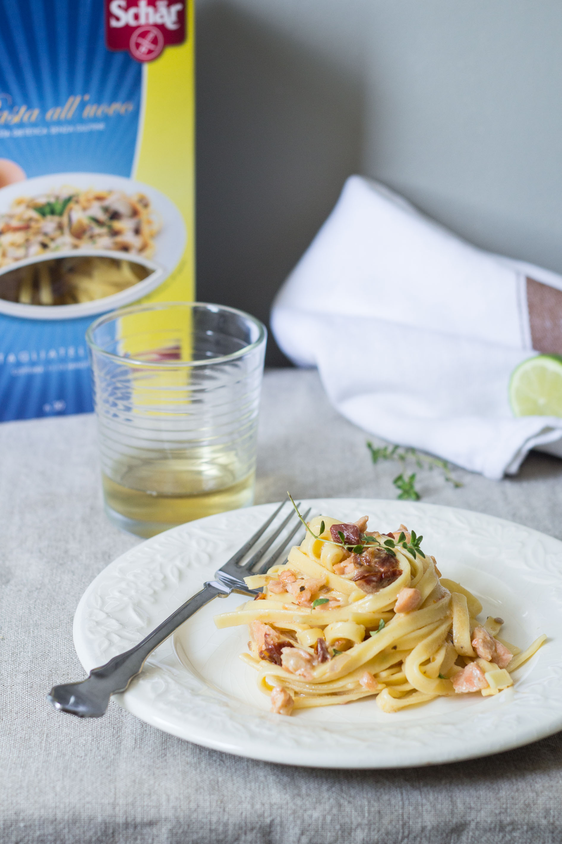 Tagliatelle Schär al salmone - Gluten Free Travel and Living