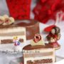 Torta San Valentino al cioccolato bianco, caramello e cioccolato fondente