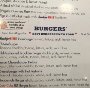 Brooklyn diner -Gluten Free Travel and Living