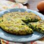 Frittata con ricotta e spinaci