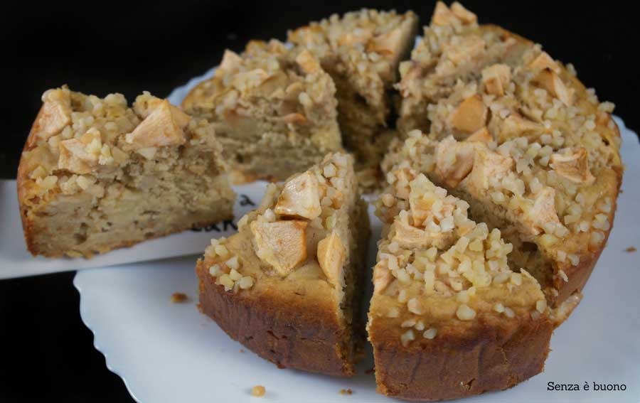 Torta di mele senza zucchero, senza glutine e senza latticini