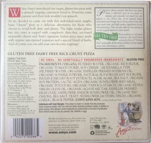 Pizza surgelata USA-Gluten Free Travel and Living