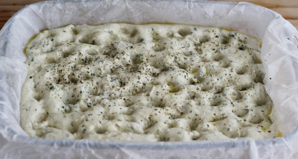 Focaccia verde senza glutine, senza lattosio e senza mix - Gluten Free Travel and Living