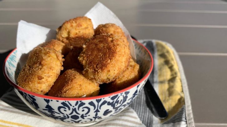 Polpette di ceci con fette biscottate senza glutine